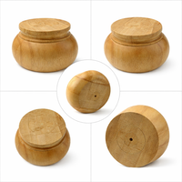 Kurzes Rundes Massivholz-Möbelbein Klassisches Traditionelles Design für Sofa Schrank Couchtisch Ersatz