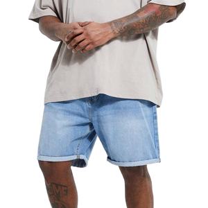 Shorts en jean pour hommes de haute qualité, vente en gros, été, logo personnalisé, service OEM, solide, séchage rapide, décontracté - Product Image 4