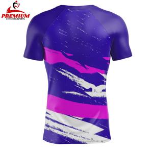 Pantalones Cortos de MMA de 2 Piezas para Hombre, Anti-UV, de Secado Rápido, Transpirables, de Spandex/Poliéster, y Camiseta de Rash Guard de Punto para Lucha BJJ - Product Image 2