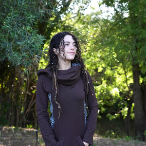 Boho Long Sleeve Hoodie Tribal Geometric Pullover Convertible Cowl Neck Fairy <b>Festival</b> <b>Top</b> Lightweight Comfortable - Product Image 1