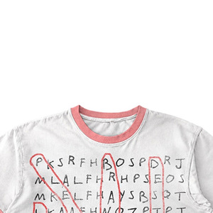 T-shirt court oversize homme à manches courtes 100 % coton jersey imprimé sérigraphié col roulé formel avec bordure contrastante écologique - Product Image 4