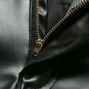 Pantalon d'extérieur en cuir pour homme, style vintage, coupe droite, taille haute, devant plat, cordon de serrage, respirant, POWER DRY, meilleur prix - Product Image 6