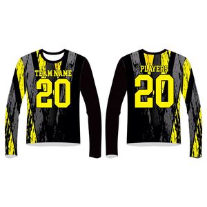 Chemise de compression à manches longues pour homme, polyester spandex imprimé par sublimation - Product Image 1