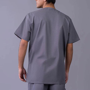 Tenues d'infirmier pour hommes à manches courtes, ensembles de blouses de laboratoire, tissu Spandex/Polyester, usage hospitalier, blouses personnalisées - Product Image 5