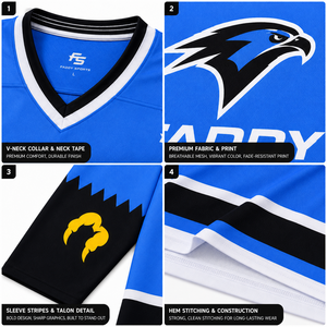 Camiseta de Hockey sobre Hielo Sublimada Personalizada, Uniforme de Entrenamiento Transpirable, Camiseta Deportiva Profesional de Secado Rápido, Equipo de Hockey al por Mayor - Product Image 4