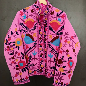 Veste matelassée Suzani brodée à la main, réversible, pour femme, prix usine, éco-responsable, collection 2026, vente chaude - Product Image 1