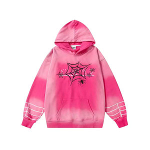 Sudadera con Capucha de Moda para Hombre y Mujer, Estilo Urbano, Cálida para Invierno, con Diseño de Araña, Manga Larga, Lavado Ácido, Bordada, Personalizable - Product Image 2