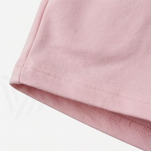 Women's 2 Piece Floral Print Short Sleeve T-Shirt and Shorts <b>Set</b> Crew Neck Casual Spring Summer Pink <b>Knitted</b> Cotton Above Knee - Product Image 6