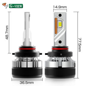 Gview G12 47 Watts IP68 Taux d'étanchéité Ampoule de phare LED H7 Lampe LED de voiture H4 9005 9006 Phare LED pour accessoires de voiture - Product Image 2