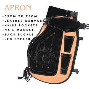 Kit d'outils de fermeur de qualité industrielle avec cisaille à sabots, marteau, tablier, couteau à lame tranchante, lame de coupe double face, lime à sabots - Product Image 2