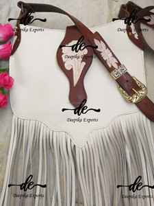 กระเป๋าหนังสไตล์แฮนด์เมดไม่ซ้ำใครกระเป๋าสะพายไหล่หนังโบฮีเมียนหนักคุณภาพสูง - Product Image 2