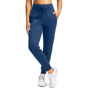 2025 Joggers azules M para mujer con bolsillos con cremallera Yogasets Ropa activa cómoda - Product Image 3