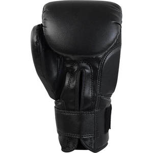 New Custom Logo High Quality Breathable Black <b>Hook</b> Loop Boxing Gloves Unisex Cowhide Leather Polyester Stylish Design Outdoor - Product Image 3