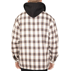 Veste en flanelle à carreaux pour homme ARTIZ INTERNATIONAL, capuche amovible, coupe-vent, écologique, streetwear d'hiver, style décontracté standard - Product Image 5