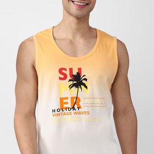 <b>Men's</b> Summer <b>Holiday</b> Vintage Waves Printed Cotton Tank Top O-Neck Casual Sleeveless Breathable <b>Vest</b> - Product Image 5