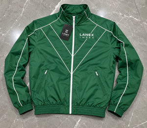 Custom <b>Men</b> Green Track Windbreaker <b>Jacket</b> Lightweight Zip Up Sports Training <b>Jacket</b> Premium Polyester Running Casual Outdoor OEM - Product Image 6