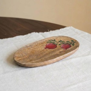 Wooden Eco-Friendly Reusable Serving <b>Platter</b> with Hand painting Rustic Multi-Purpose Tableware by Curio Craft - Product Image 3