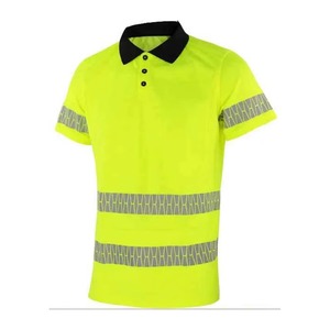 Camiseta Polo de Manga Corta de Seguridad Reflectante con Logotipo Personalizado OEM de Alta Visibilidad para Trabajo de Construcción al por Mayor - Product Image 1