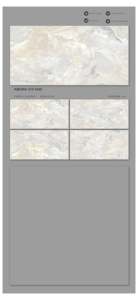 Azulejos Modernos de Porcelana con Efecto Mármol Blanco Italiano de Primera Calidad, GVT PGVT, 600x1200mm, para Pisos y Paredes - Product Image 3