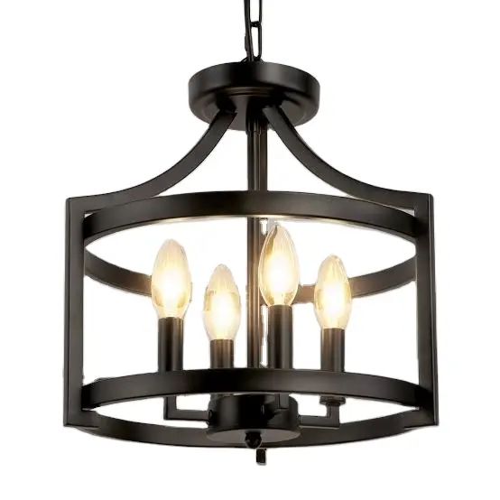Latest Chandelier Black Pendant Light 18w Led Copper Luminous Acrylic Lamp Decorative Lighting Style Packing Modern Flux