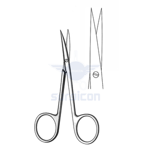 Ciseaux chirurgicaux Iris-Kilner 11,5 cm (4½ pouces) en acier inoxydable, droits, tranchants, réutilisables, pour la chirurgie plastique - Product Image 1