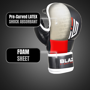 Guantes de Entrenamiento de MMA de Cuero Personalizados BLAZE FIGHT GEAR, Cierre de Gancho y Bucle, Transpirables, Compatibles con Pantalla Táctil, para Uso Adulto - Product Image 3