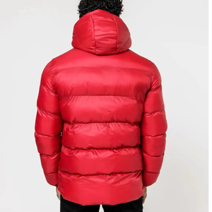 Best Sale Outdoor Wear Canvas Puffer <b>Jacket</b> Men Fashionable Custom Color & Design Front Stand Collar Plus Size - Product Image 2