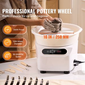 Tornio per Ceramica Elettrico da 10 Pollici con Azionamento Diretto, 350W, per Modellazione e Lavorazione Artistica Fai-da-Te - Product Image 2