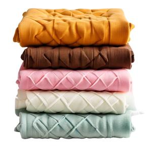 ผ้าห่มวาฟเฟิลทอพรีเมี่ยมจํานวนมากนุ่มน้ําหนักเบาผ้าฝ้าย 100% Jacquard ปรับแต่งรูปแบบของแข็งหรือคนดัง - Product Image 1