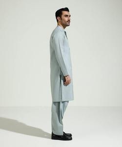 Ensemble Shalwar Kameez en coton pour homme, prêt à expédier en 2026, Kurta Pajama de qualité supérieure, vêtements islamiques traditionnels pour homme - Product Image 2