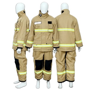 Combinaison de sauvetage personnalisée en polyester confortable pour pompiers - Vêtements de travail haute visibilité certifiés CE - Product Image 5