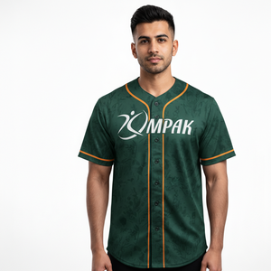 Maillot de baseball respirant sur mesure grande taille à manches courtes avec impression par sublimation de qualité supérieure pour collections de vêtements de sport - Product Image 1