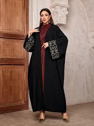 Vestido Abaya Musulmán para Mujer, con 2 Bolsillos Laterales, Manga Larga, Botones Delanteros, Vestidos Maxi Casuales, Ropa Islámica al por Mayor - Product Image 4