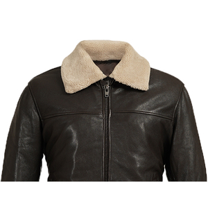 OEM Service Hot Premium Quality 100% Leather Winter <b>Jacket</b> for Men Casual Style Zipper Closure Reversible Waterproof Front - Product Image 2