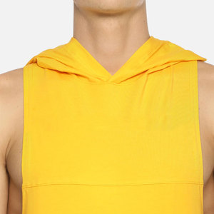 Nouvelle Arrivée : Gilet à Capuche Sans Manches pour Homme, 100% Coton Teint Uni, Respirant, Vêtement d'Extérieur Décontracté d'Hiver - Product Image 4