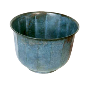 Maceta de flores de diseño de Metal puro 100% para restaurante, jardín, accesorios decorativos para macetas florales - Product Image 1