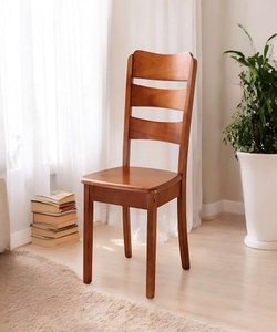 Chaise de salle à manger sans accoudoirs en bois massif, design traditionnel, mobilier de maison stable, apparence moderne, mobilier pour hôtel, banquet et maison - Product Image 2