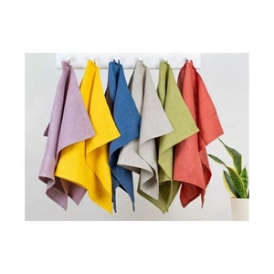 2026 Solid Colour Embroidered Standard Quality Double Layer Absorbent Kitchen Dish Anti Oil Household Cleaning Towels Home Tools - Product Image 1