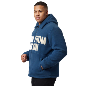 Autumn Winter Men Polar Fleece Jacket Men Thickened Warm Outerwear Turn Down Collar Polar Fleece <b>Coats</b> Men's - Product Image 5
