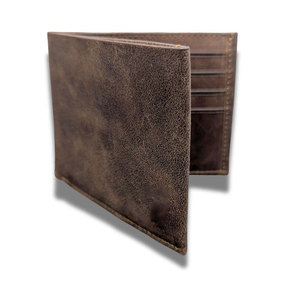 Portefeuille en cuir de cheval fait à la main pour hommes, minimaliste, en cuir de vache véritable, porte-cartes compact et fin, classique et vintage - Product Image 3
