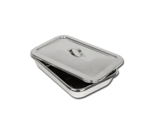 Bandejas Quirúrgicas Médicas Manuales de Acero Inoxidable para Instrumentos Dentales, Bandeja para Bebés con Tapa, Certificación CE, Tamaños Personalizados, Uso Clínico - Product Image 2