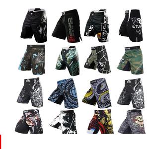 Pantalones Cortos de Lucha MMA Personalizados al por Mayor, de Lona con Cordones a Media Pierna, Estampado Sublimado, Tallas Grandes, Tejido de Punto Antiencogimiento - Product Image 6