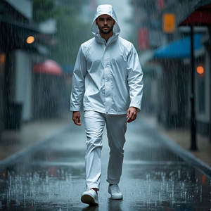 Ensemble de survêtement zippé en molleton 100 % écologique, couleur personnalisée OEM, pour homme, coupe-vent d'hiver, 2 pièces - Product Image 5