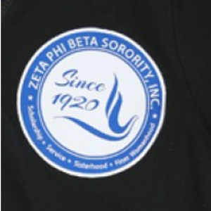 Cardigan classique Zeta Phi Beta pour femme, noir et bleu, boutonné, en tricot, avec lettres grecques, tenue décontractée de sororité - Product Image 6