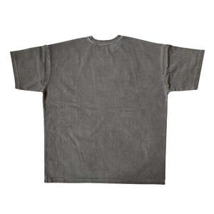2026 New Design ODM OEM Men's Gray Solid Color Crew Neck T-Shirt <b>Set</b> <b>Knitted</b> Cotton Casual Summer Shorts Outfit - Product Image 2