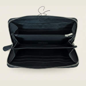 Cartera de mano de cuero negro repujado para mujer, estilo vaquero occidental, con pelo de vaca, personalizada OEM - Product Image 6