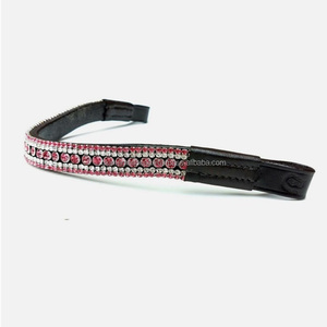 ที่คาดผมหนังแท้สีดำประกายเพชรคริสตัลเพชรเทียมประกายระยิบระยับ - Product Image 6