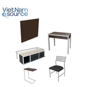 เฟอร์นิเจอร์ระดับไฮเอนด์ราคาไม่แพงสำหรับนักเรียนที่อยู่อาศัยเตียงไม้เนื้อแข็งโต๊ะทำงานและอื่นๆ | บริการ OEM จากโรงงาน - Product Image 4