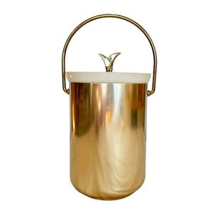 Cubo de hielo metálico exclusivo con superficie dorada pulida, enfriador de champán de lujo para bodas, eventos, restaurantes, hoteles, bares y el hogar. - Product Image 2