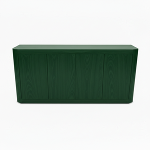 Aparador de Roble Macizo con Bordes Suaves, 4 Puertas, Ecológico, con Diseño Moderno - Product Image 1